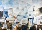 'Cruden Bay' Multi-layered Acrylic on Panel. 90 cm x 120 cm unframed size