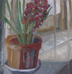 'Hyacinth', 30 x 30 cm, oil on board