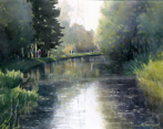 Canal, Calderdale, watercolour, 29.5x23 cm