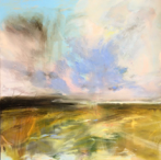 Days Wide and Open, arylic and oil bar on linen, 90 x 90 cm