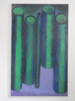 Five Tubes, oil on canvas, 150 cm x 120 cm