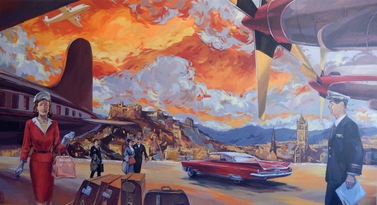 Commission paintings for the Dakota Hotel, Edinburgh