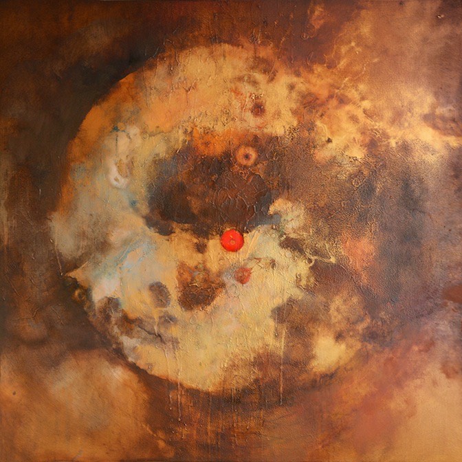 “red Giant”. Oil On Canvas. 100cm X 100cm