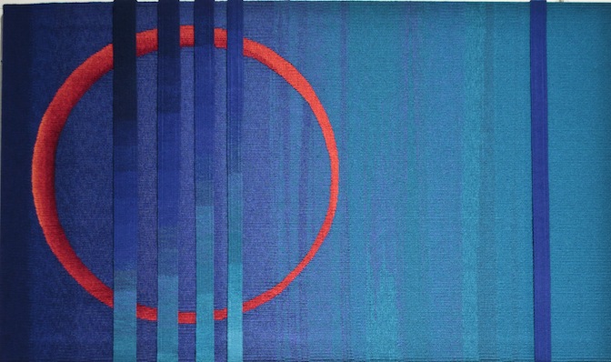 Eclipse 1. Textile Shaft Weave. 70cm X 115cm