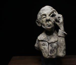 Peter Donnelly, Withholding The Void, Ceramic With Oxide Wash, 15x7cm