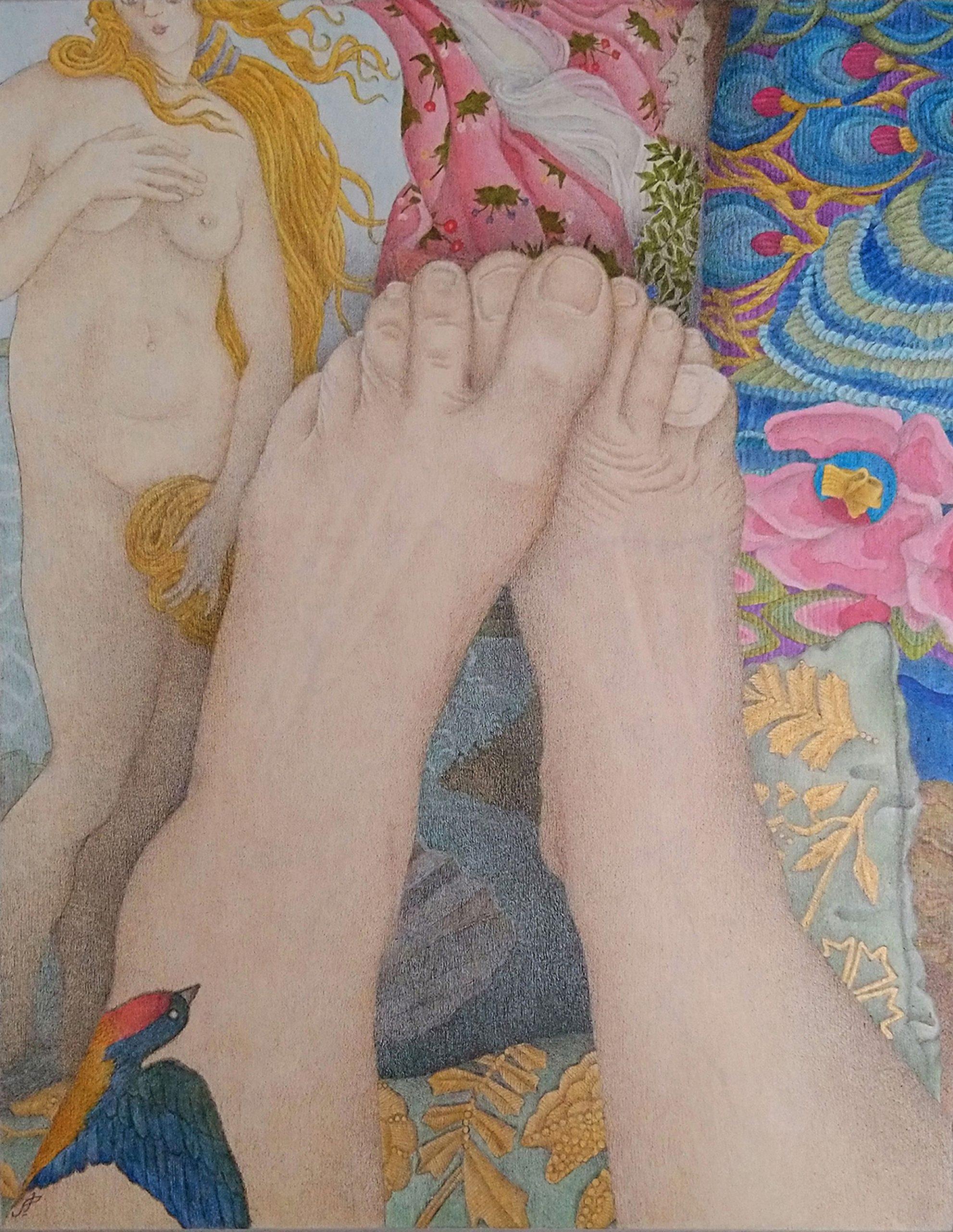 Reclining with venus sharron astbury petit